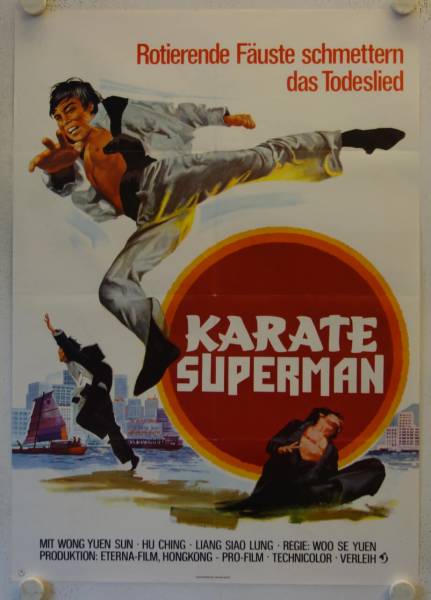 Karate Superman originales deutsches Filmplakat